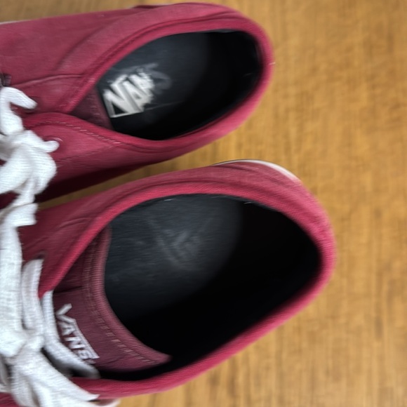 VANS Men's Atwood Sneakers Oxblood Burgundy White Rip Stop Fabric Skate Size 7.5 - Picture 13 of 13